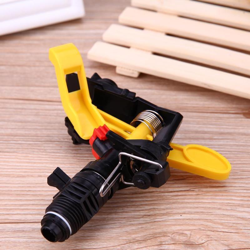 1/2" 360 Rotating Sprinkler Rocker Arm Irrigation Water Spray Nozzle Adjustable Angle Lawn Nozzle