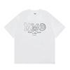 Digital Print MM6 Cotton T-Shirt Men Women Short Sleeve Casual Top 230g