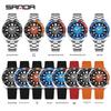 Sanda Men's Quartz Wristwatch with Rotating Bezel and Lava Dial – Fashionable Business Accessory
