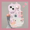Kt Cat Doll for Apple 16 Cute Mobile Phone Case Iphone14pro Double Bracket 17 Transparent Silicone 15/13