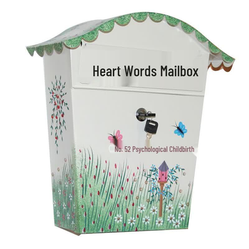 WEW-XLXX Wrought Iron Mind Mailbox Wall Decor