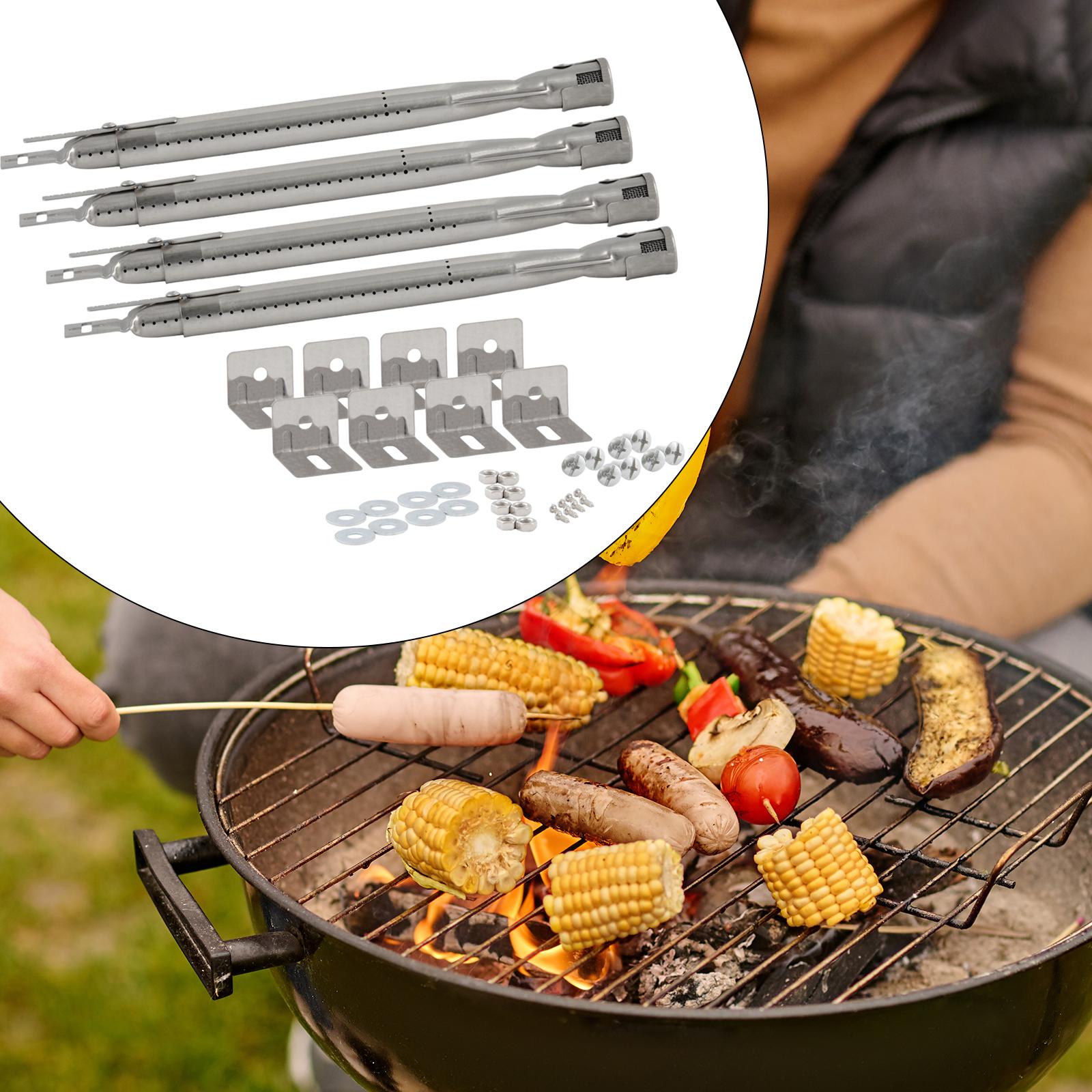 

Durable Stainless Steel Grill Pipe Burner Tube Replacement for BBQ Gas Grills Outdoor Cooking Barbecue Replacement Parts