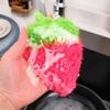 Strawberry Scrubber Sponge Kitchen Fruit Dish Cleaning Brush Dishwashing Brush Pot Pan Sponge Scouring Pads Cleaning Products