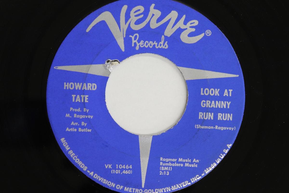 

7inch Record HOWARD TATE - Look At Granny Run Run / Half A Man VK10464 VERVE RECORDS 1966 US Soul/Funk Used