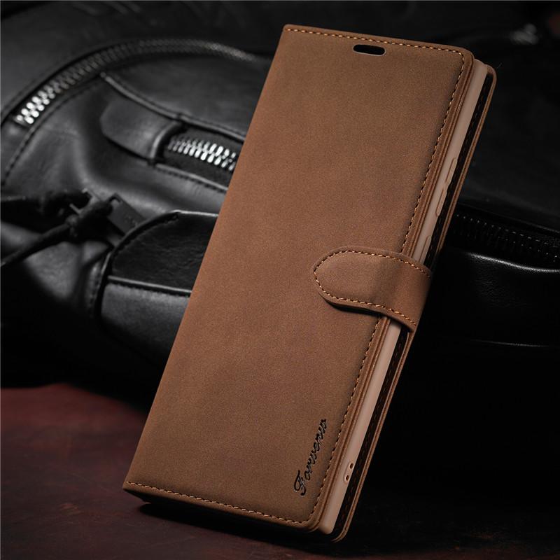 EUCAGR Luxury Retro PU Leather Flip