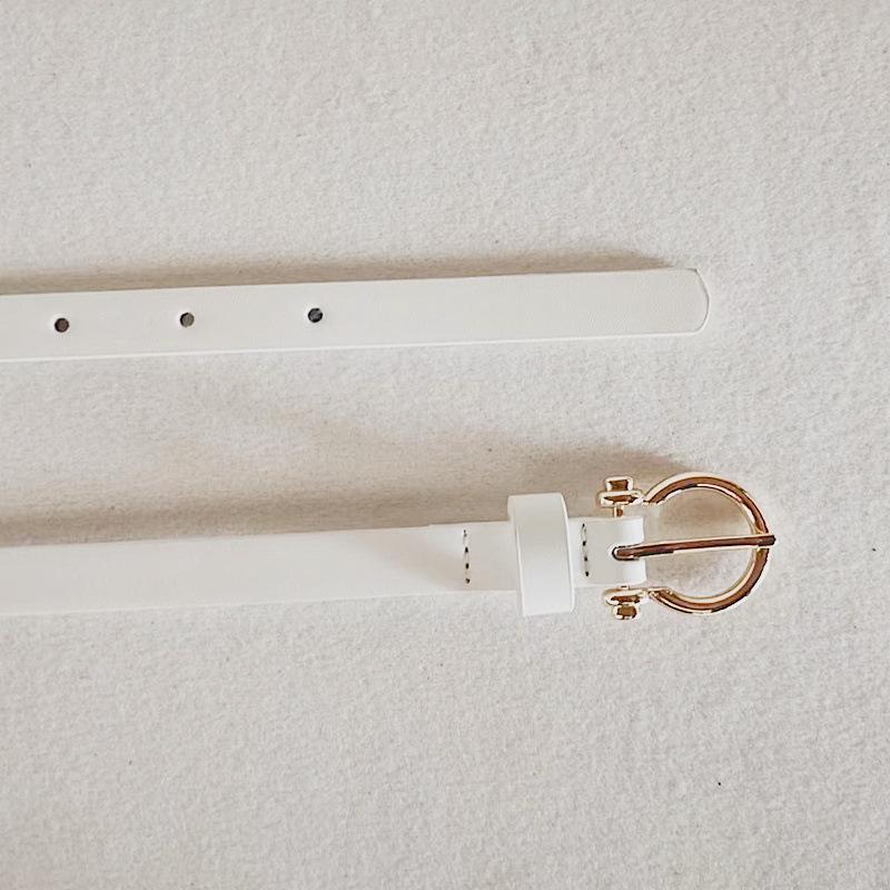 This Is A New Style of Leather Waist Accessory for Women's Jeans with A Belt, Featuring A High-end Brown Fashion and Versatile Decoration