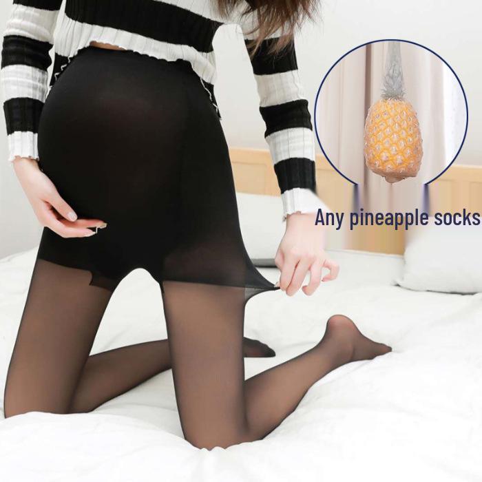 Adjustable Pineapple Print Ultra-thin Anti-snag Pantyhose