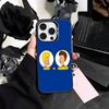 Cartoon B-Beavis and B-Butt-head   Phone Case For iPhone17,16,15,14,13,12,11 Plus,Pro Max Colored Silver Plated Inside Cover