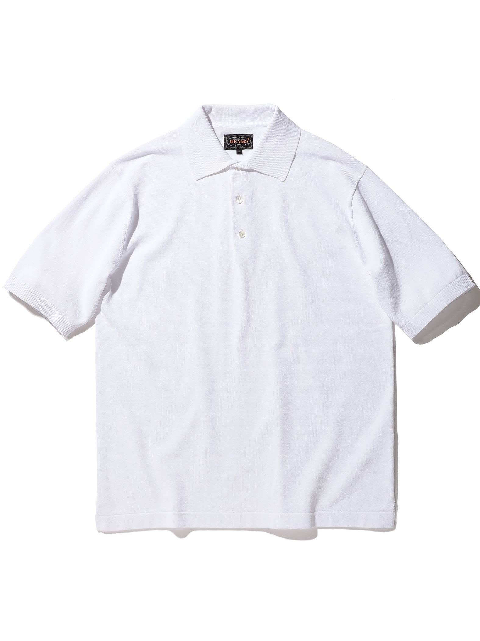 

Beams Plus Polo 12 Gauge Size 38020042156 S/S Shirt, Knit, Men s, OFF_WHT, L,