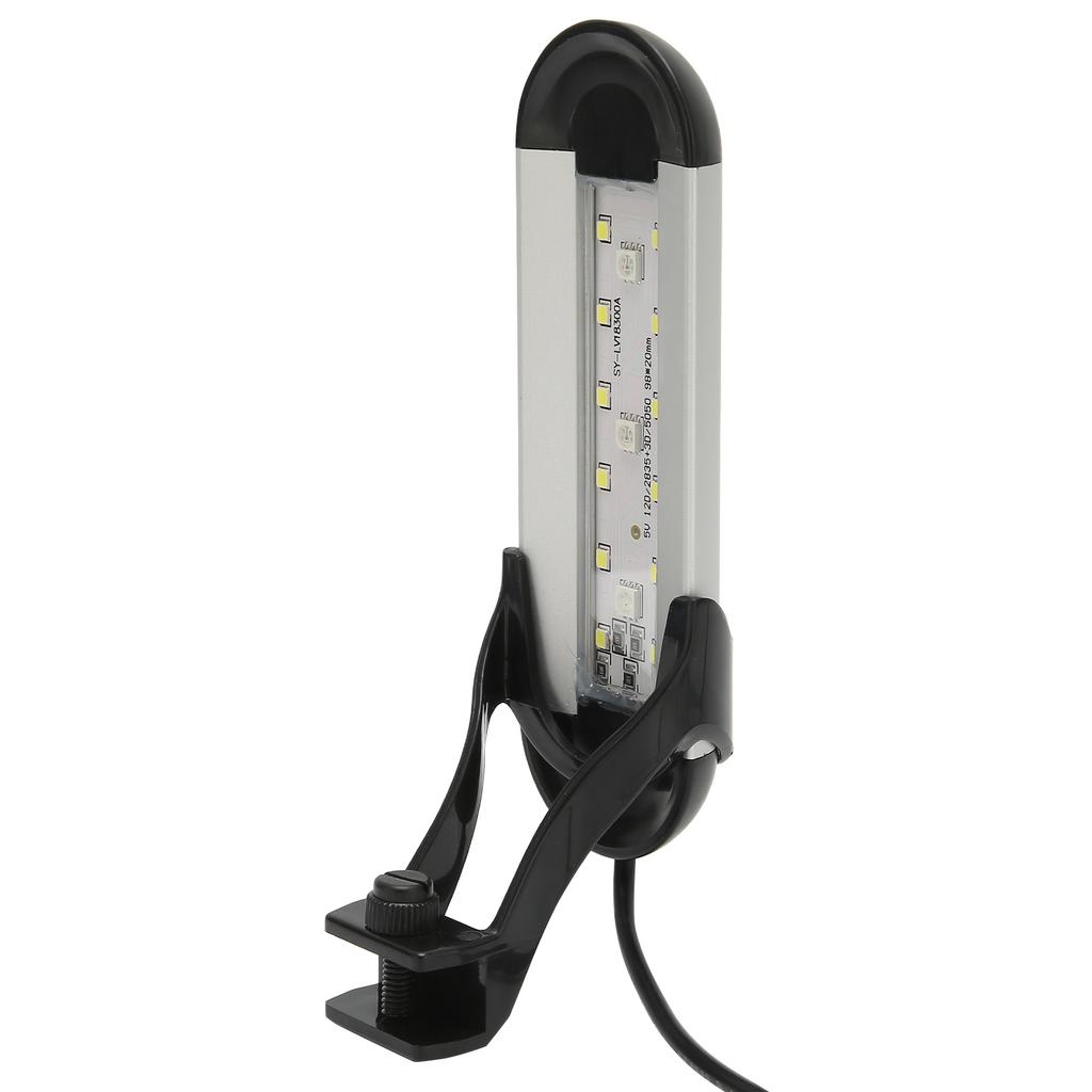 Aquarium Light Adjustable Full Spectrum LED Planted Fish Tank Clip Lamp for Aquarium Breeding Freshwater Fish Tank 6W