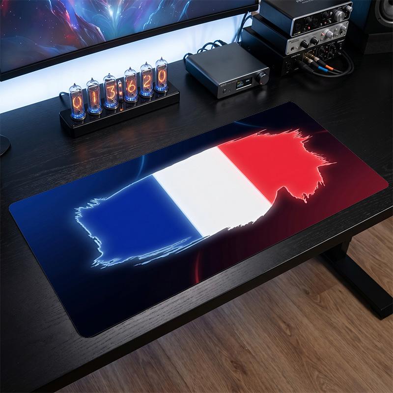 France Football Logo Fare Altlığı, Geniş Kaymaz Kauçuk Masa Matı, Oyun Ofis Dizüstü Bilgisayar Fanı Hediyesi