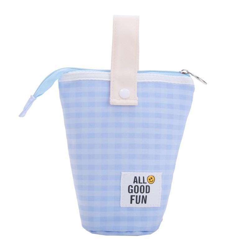 Trendy Japanese Style Unisex Kids Shoulder Bag With Cute Plaid Design For School Supplies