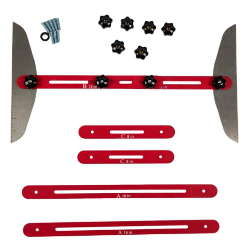 Aluminum Alloy Staircase Ruler Portable Household Stair Measuring Ruler Professional Staircase Renovation Measuring Tool