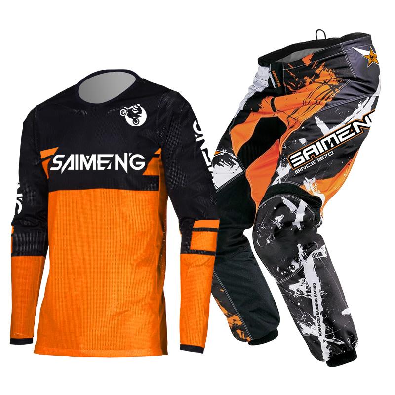 Motokrosová sada pro děti 4 5 6 7 8 9 10 11 12 13 let Mladé dítě Motocykl chlapec dívka Dres Sady kalhot závodní kombinéza Off-road Enduro MX MTB