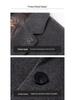 Men's Double-Sided Wool Casual Suit with Detachable Down Liner, Single-Breasted, Ideal for Autumn/Winter, Suitable for Middle-Aged and Young Men