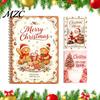 Feiertags-Bargeld-Präsentationsheft DIY Spiralbindung Weihnachts-Geschenkkartenbuch, 5x7 Heft, Album 10 Seiten Frohe Karten, Geschenke für Familie, Freunde,