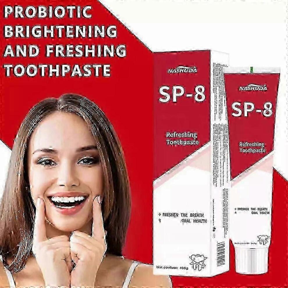 3X 100g SP-8 Probiotic Whitening Toothpaste Remove Bad Breath Dental Plate Stain