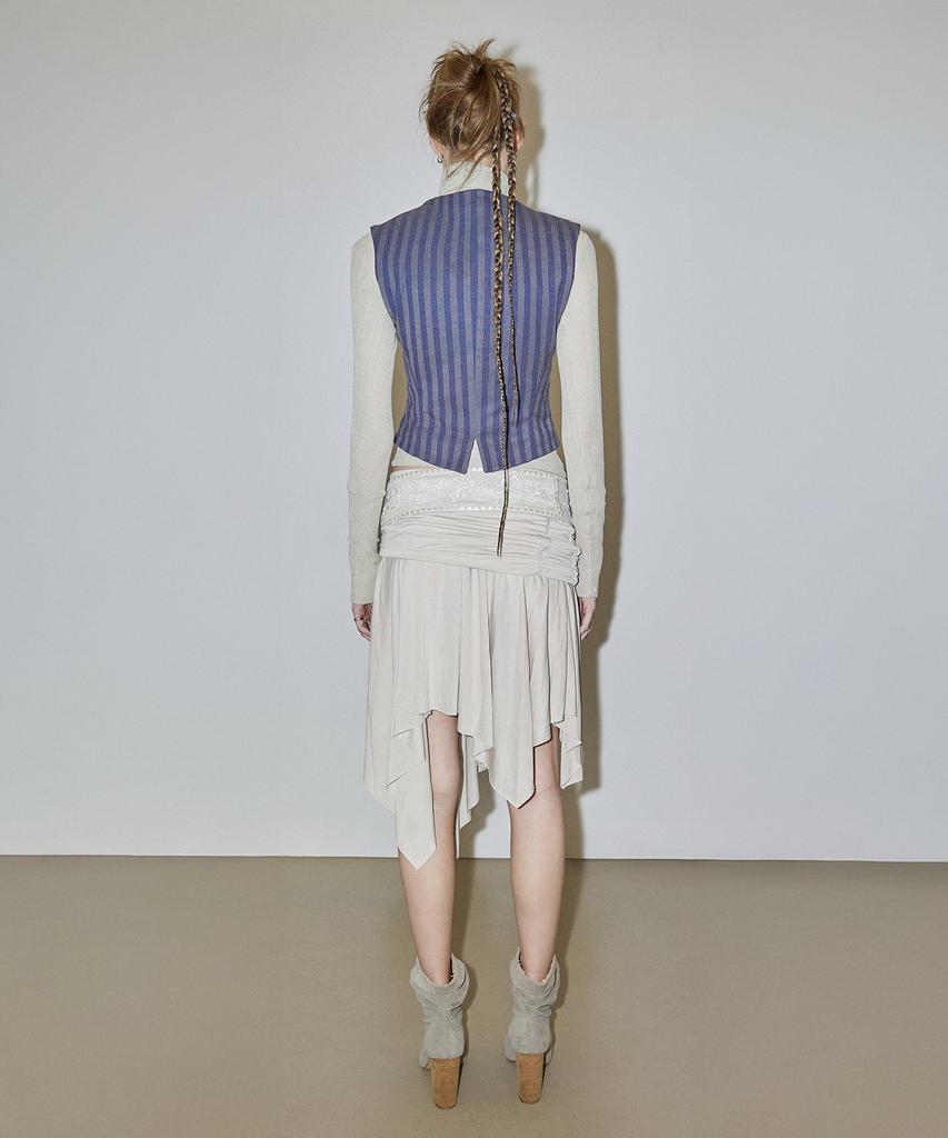 Sculpter Beaded Jersey Skirt Raw