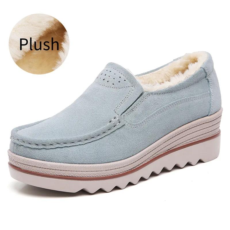 Genuine Leather Women's Casual Shoes Loafers Autumn Women Platform Shoes Sneakers Wear-resistant Women Flats Zapatillas De Mujer