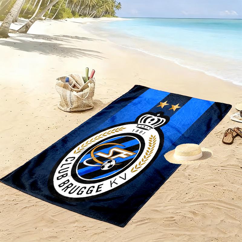 Club Brugge KV Print Beach Towel, Large Soft Quick Dry Towel for Beach Camping Swimming