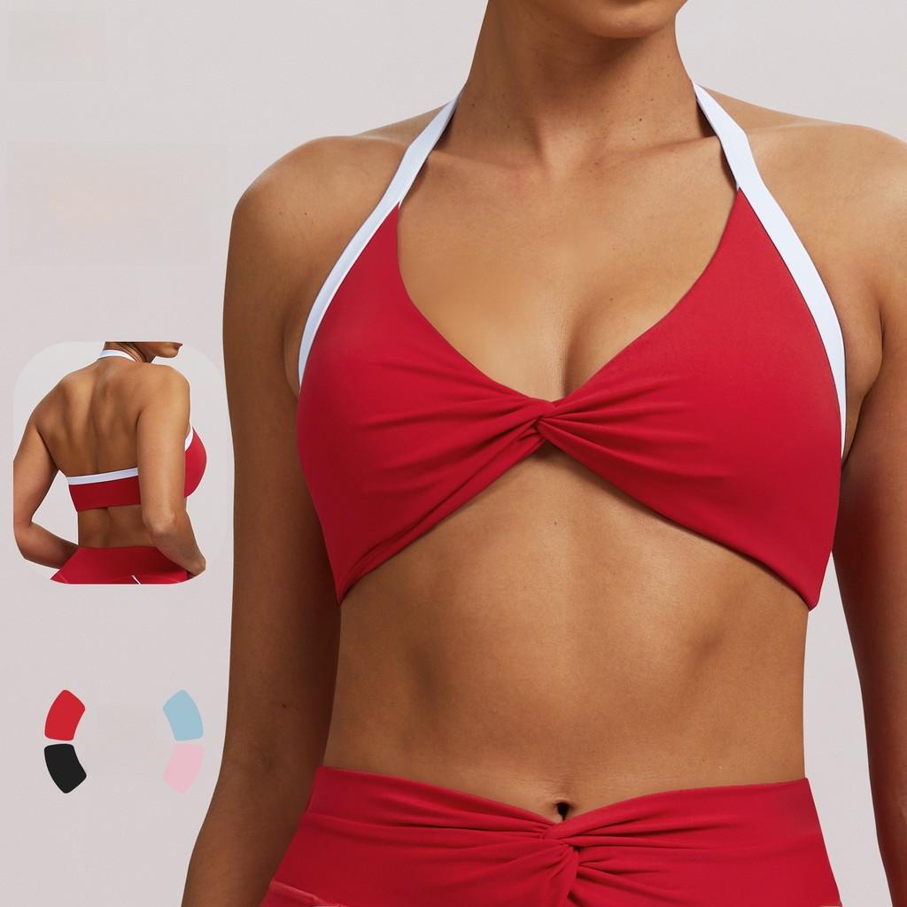 Nude Feel Yoga Bra With Removable Pads For Running And Fitness In Youth Women