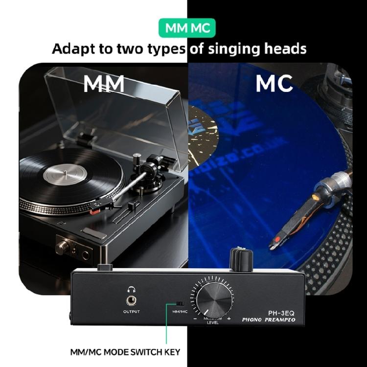 Studio Quality MM MCs Compatible Record Player Preamp With Balanced 5 Pin XLRs Port And Metal Housing Construction