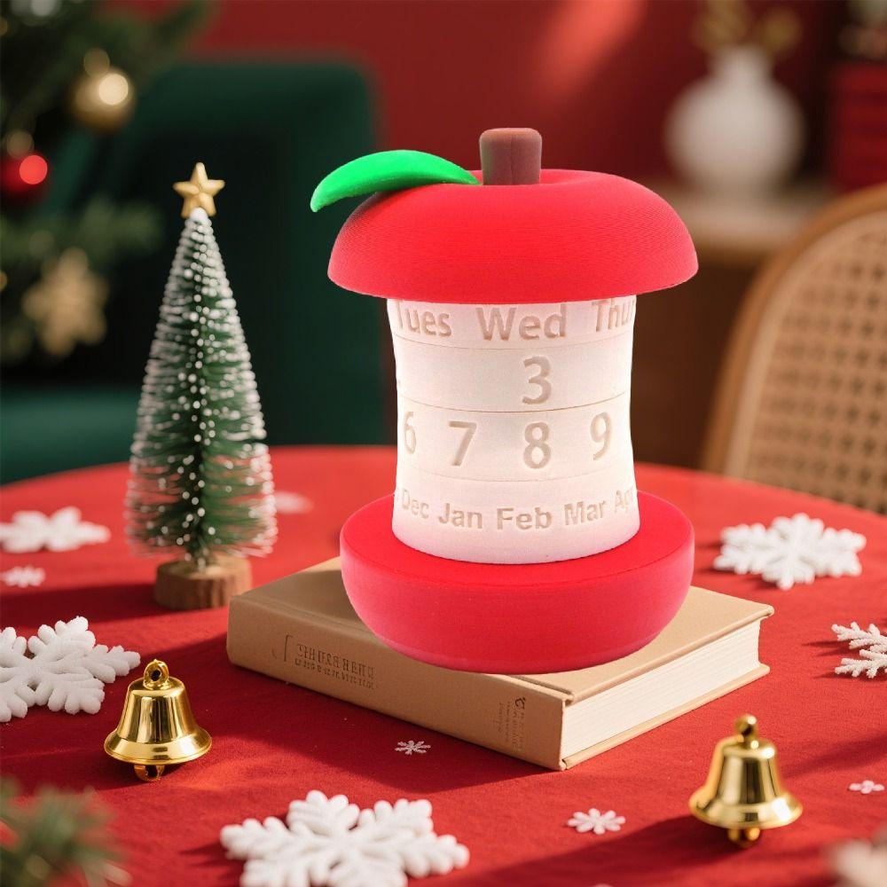 Unique Gift 3D Printed Calendar Tating Design Desktop Calendar Rotating Calendar  Christmas Gifts