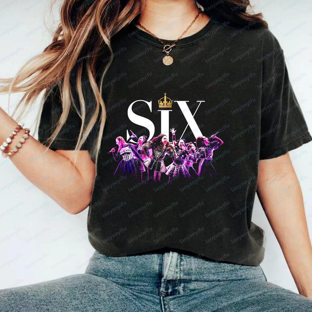 Six The Musical - Una T-shirt a Maniche Corte Unica e Casual Estiva Adatta Sia per Uomini che per Donne