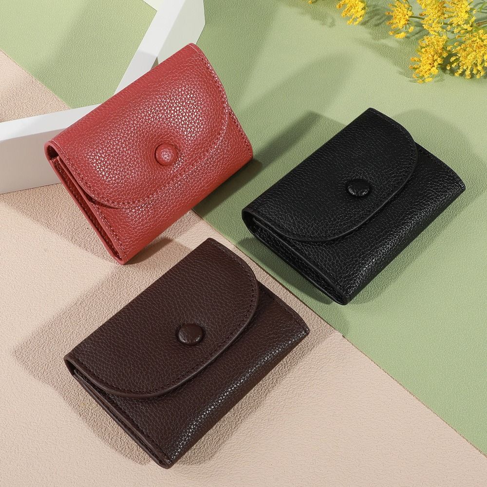 Multi-Cards Slot Women's Wallet Zipper Mini Coin Purse Fashion Card Holder  Car Accessories