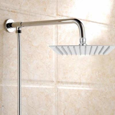 JM Shop 6/8/10 palců 360° ultratenká čtvercová sprchová hlavice s rozprašovačem, čtvercová nerezová dešťová hlavice