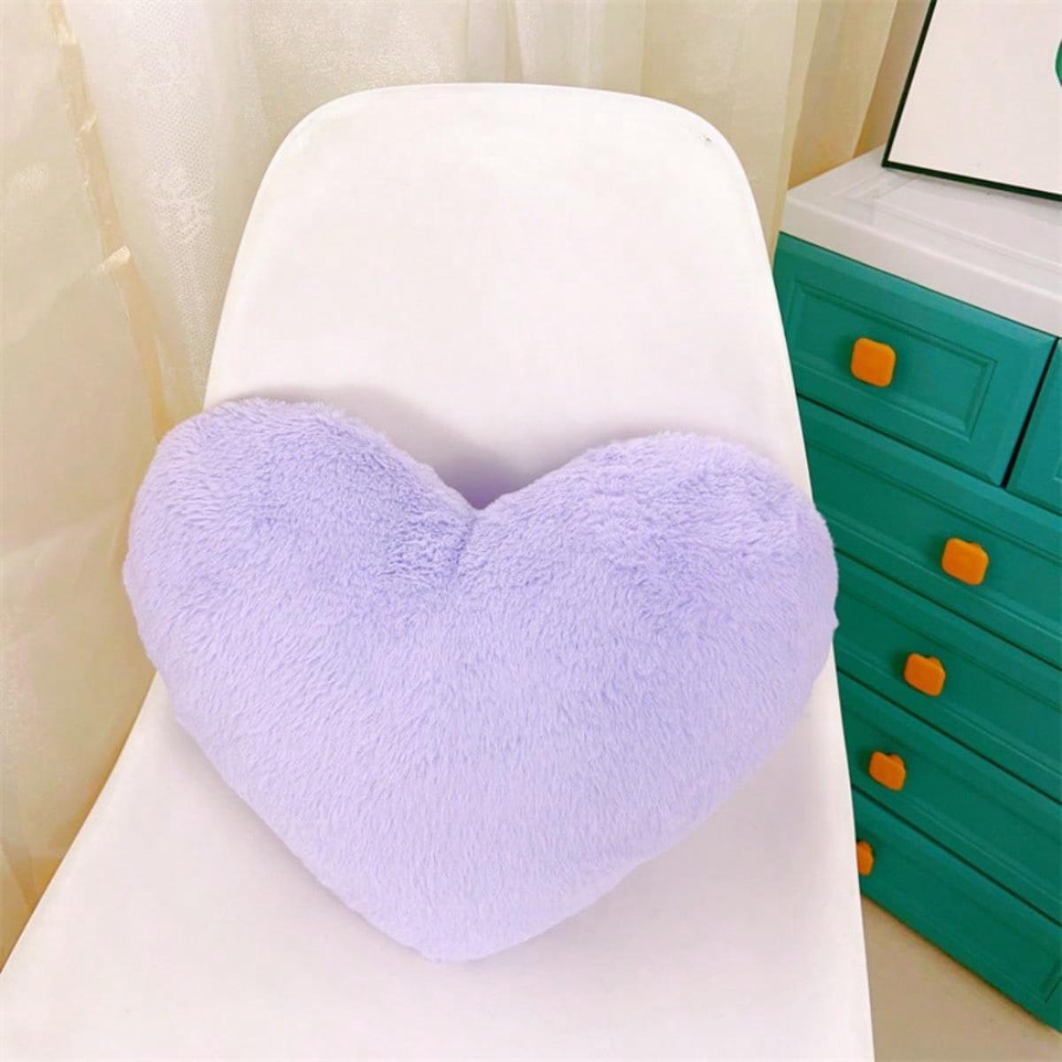 

1 Heart-shaped Plush Pillow, Used For Room, Living Room Sofa, Office, And Home Decoration 25x33cm