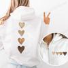 Fashion Gothic Love Heart Printed Long Sleeve Shirt Vintage Hoodies Women's Zip Up Hoodies Casual Fashion Zipper Jackets