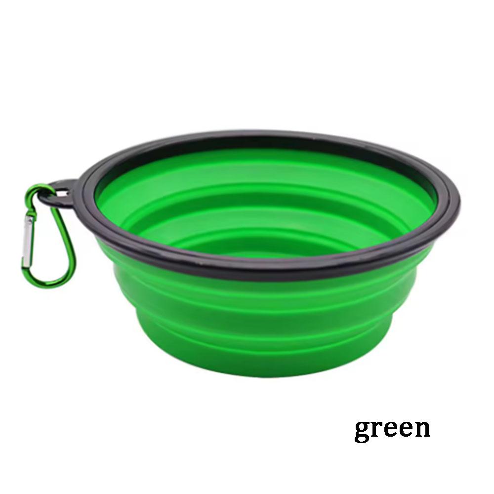 S 350Ml Collapsible Dog Pet Folding Silicone Bowl Outdoor Travel Portable Puppy Food Container Feeder Dish Bowl