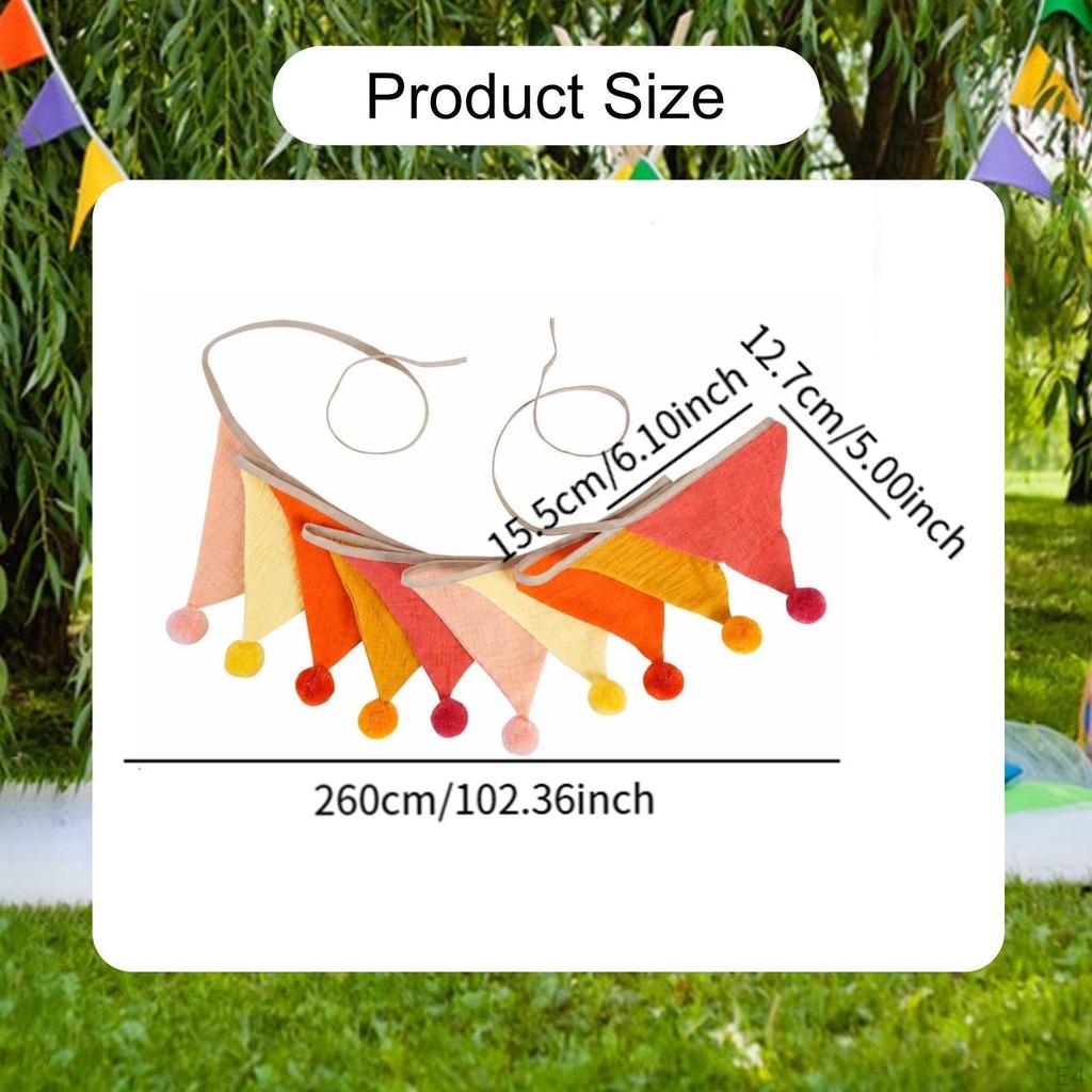 Bandera Triangular de Guirnalda Guardería Guirnalda Decorativa 8.5 pies Decoración de Pared Banderines para