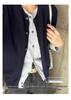 Gentle Korean Retro Knit Cardigan with Faux Two-Piece Design - 2025 Autumn/Winter Wool Sweater