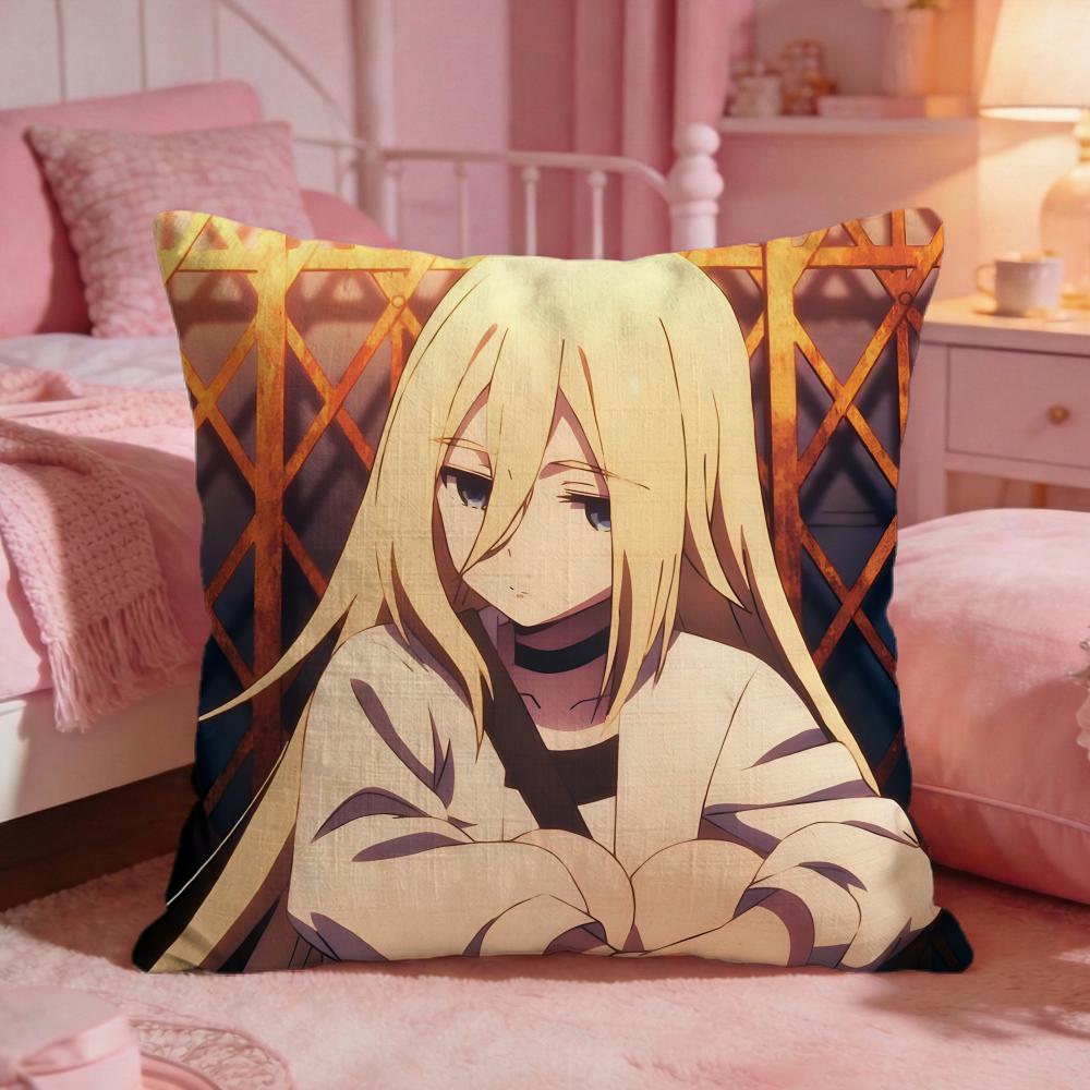 Angels Of DDeaths Anime Cushion Cover Premium Comfort Reversible Pillow Cove Two In One Design For Any Room  Car Interior