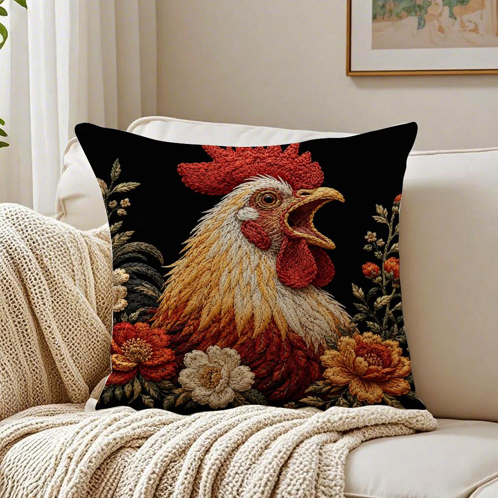 Scream Animals Retro Kissenbezug Atmungsaktiv Bio-Kurzplüsch Kissenbezüge Maschinenwaschbar Knitterarm Weich Langlebig
