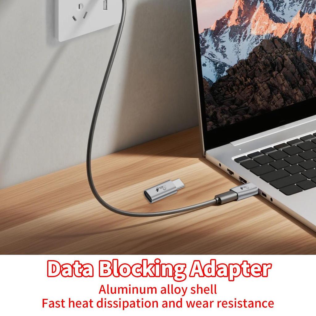USB C Data Blocker Refuse Hacking Adapter USB Data Protector Defender Adapter Type-C for Notebook Mobile Phone PC Laptop