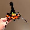 Bow Pumpkin Hair Clips Y2K Witch Hat Hairpins Funny Halloween Hair Clip  Children