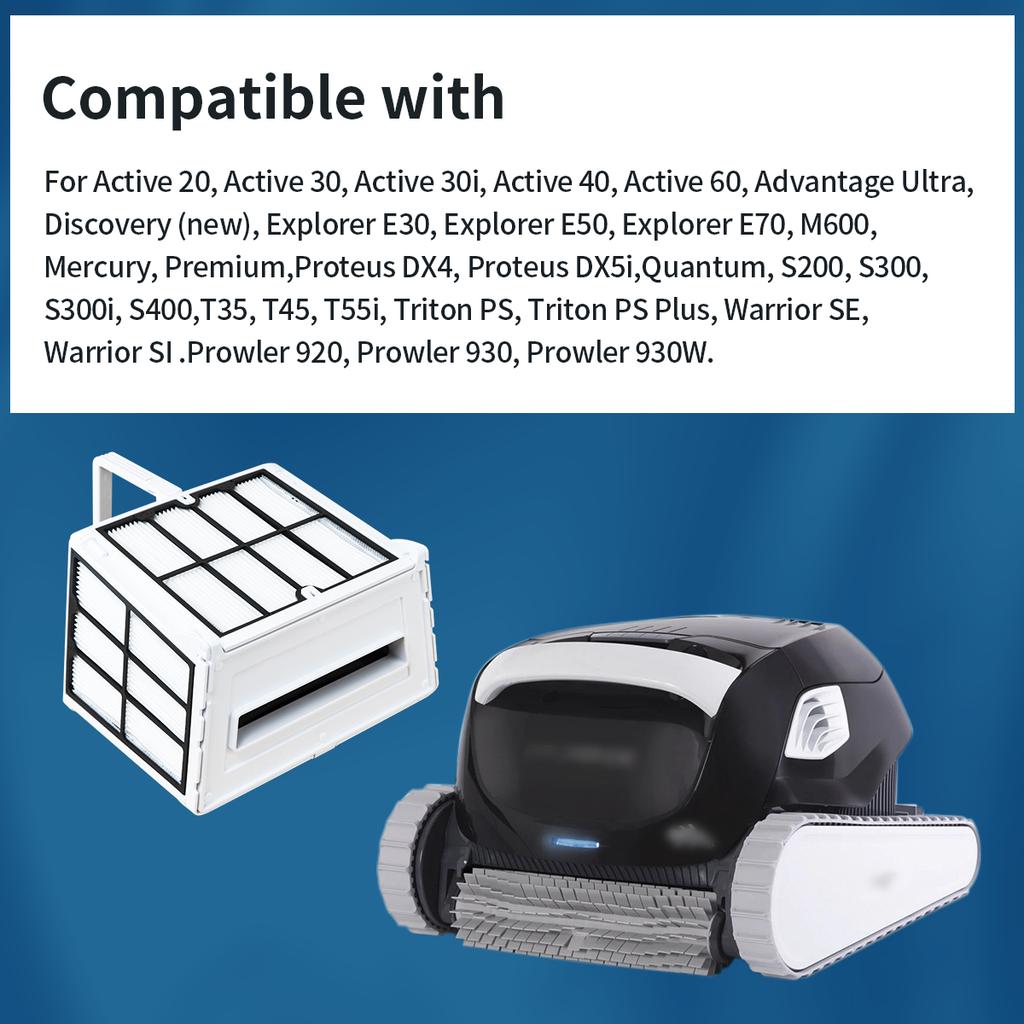 For Dolphin Pool Cleaner Ultra Fine Filter Basket-Replacement of Active 20, M600, Proteus DX4,Explorer E30-Part 9991458-R1