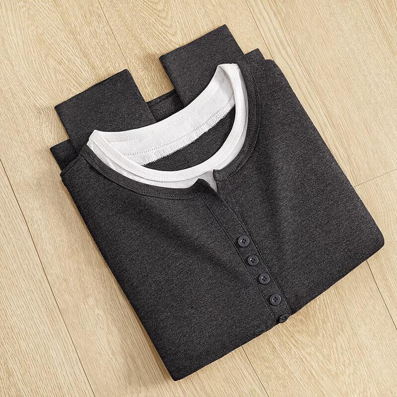 Shechi Women's Faux Two-Piece Knit Long Sleeve Top