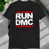 Vintage Run Dmc Hip Hop Rock Muisc Printed Graphic Male Tshirts Short Sleeve Streetwear Loose Women Tshirt Casual Fashion Tees