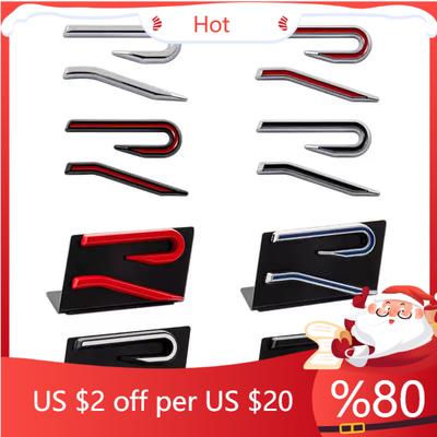 2026 Nieuw Voor VW VOLKSWAGEN Metaal Auto Voorgrille Achterklep Sticker voor Volkswagen R Line R Logo POLO PASSAT B5 B6 B7 Golf 5 6