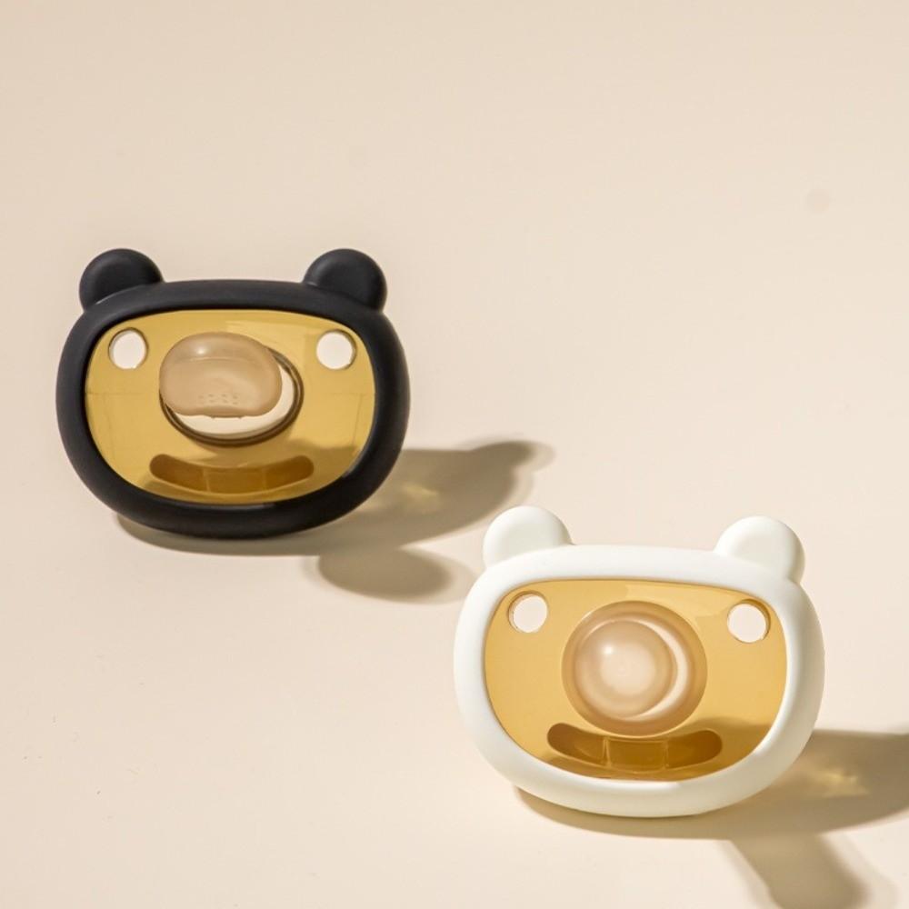 2pcs Cute Little Bear Newborn Silicone Pacifier Soft Touch Baby Nipple  Baby Shower Gift