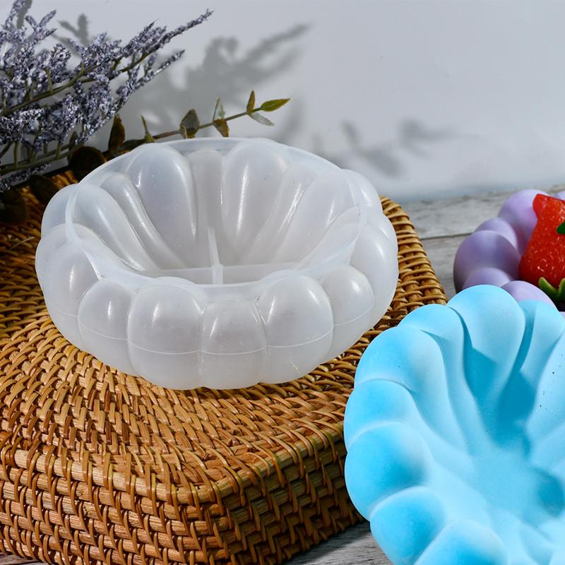 Petal Bubble Bowl Silicone Mold Irregular Cloud Shape Trinkets Storage Tray Flower Pot Cement Concrete Mold Home Craft Decor