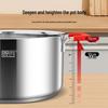 Pin Ye 24cm Jiangshan Red 304 Stainless Steel Deep Soup Pot