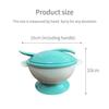 Dish Set Baby Bowl Eating Assist Fine Workmanship No Burrs Smooth Surface Tableware Sucker Base Plate Suction Feeding Bowls