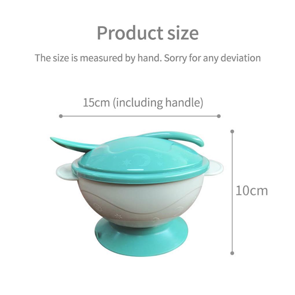 Dish Set Baby Bowl Eating Assist Fine Workmanship No Burrs Smooth Surface Tableware Sucker Base Plate Suction Feeding Bowls