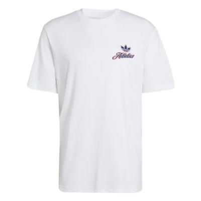 Originals T-Shirts Herren Weiß Rundhals KE2248