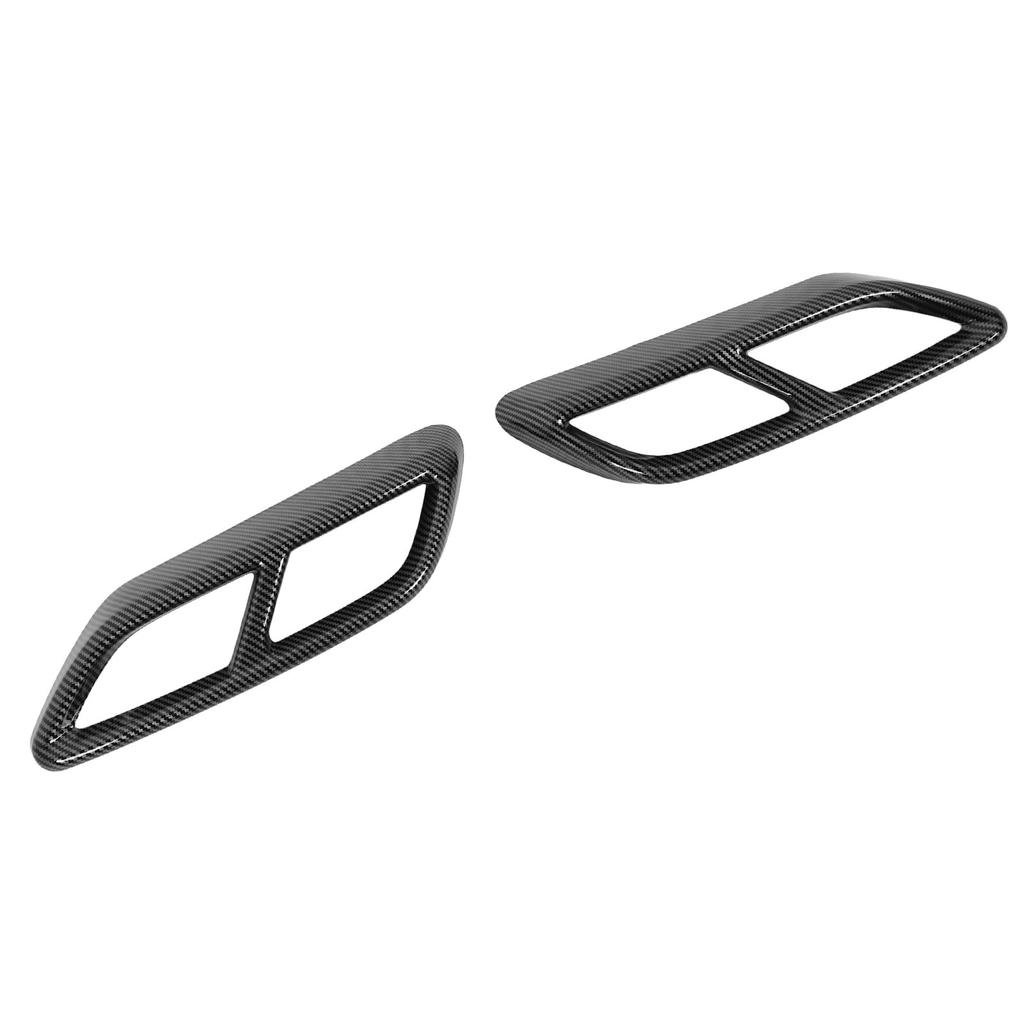 2PCS Exhaust Muffler Tail Pipe Cover Left Right Decorative Tail Throat Frame for A3 8Y 2021 Onwards Carbon Fiber